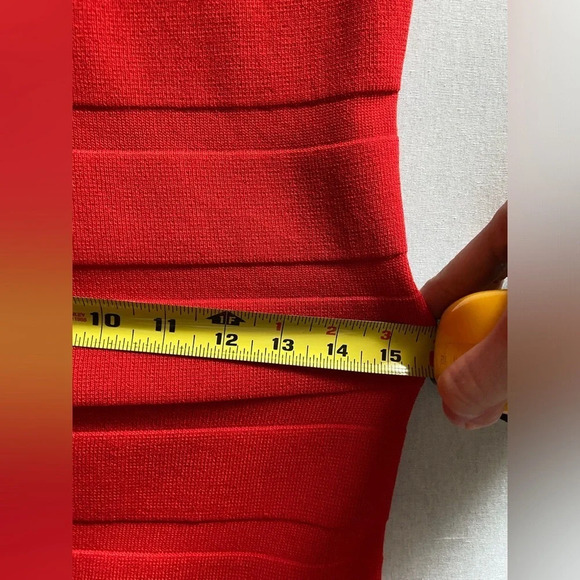 Mango stretchy bodycon red tank dress sz S - Picture 9 of 11